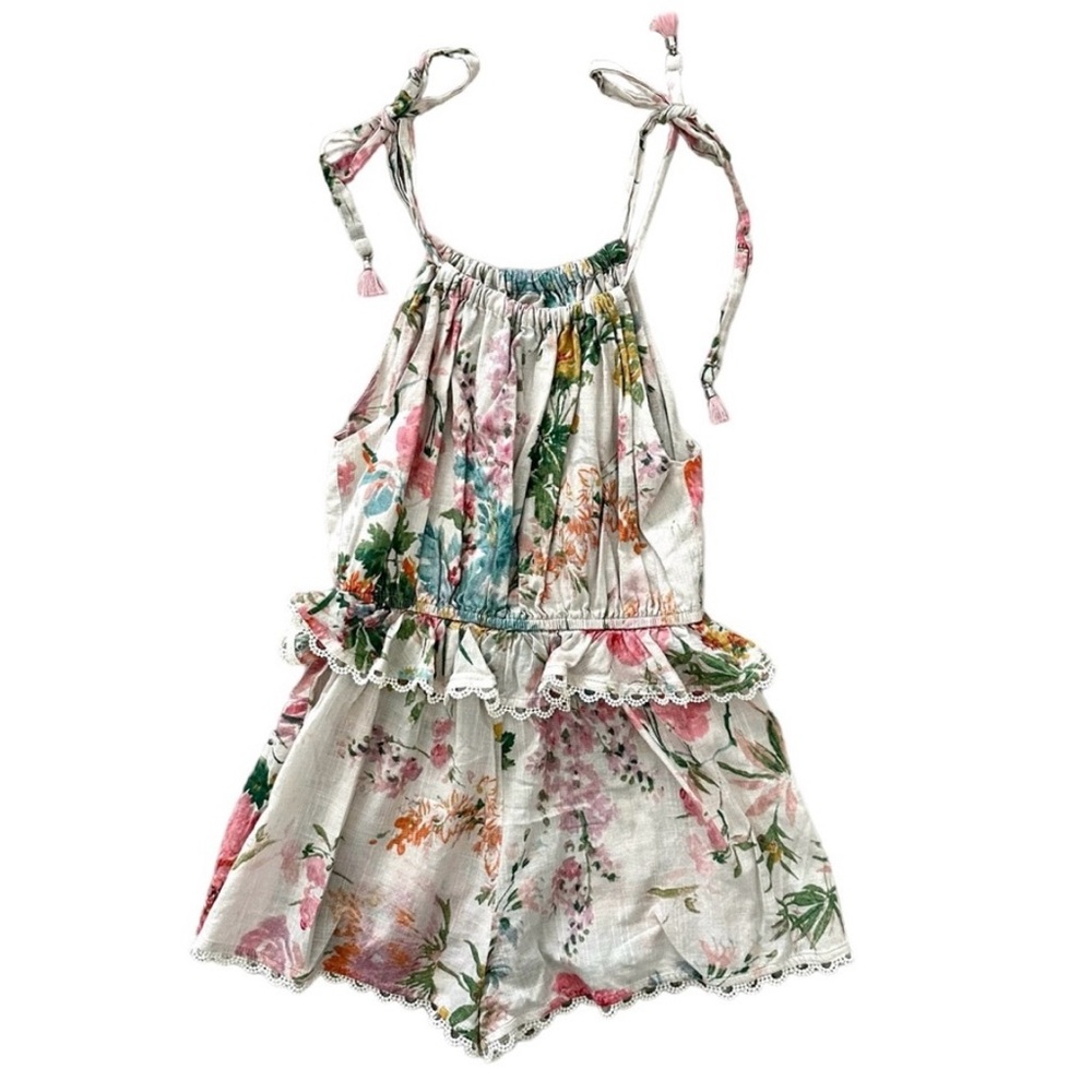 ❤️… Zimmerman Floral Tie Romper Shorts